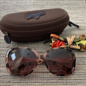 Maui Jim Melika Pink Tortoise Rose Gold Sunglasses